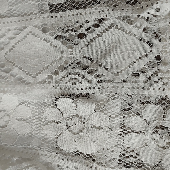 New Boho White Lace Beach Wedding Party Dress - Picture 6 of 8